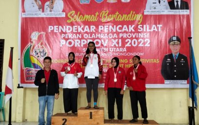 Mahasiswa Program Studi Ilmu Keperawatan FK-Unsrat berhasil mendapatkan medali Emas pada PORPROV SULUT 2022