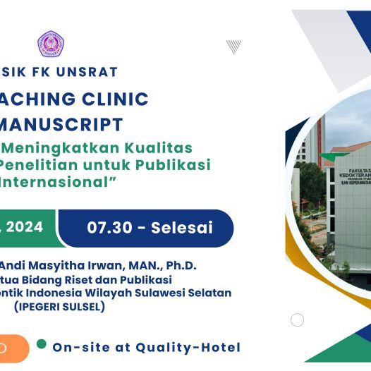 Webinar-Workshop Coaching Clinic Manuscript Sukses Digelar: Tingkatkan Kompetensi Publikasi Dosen PSIK FK UNSRAT